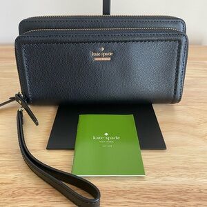 Kate Spade Anita Patterson Drive Continental Double Zip Around Wristlet/Wallet